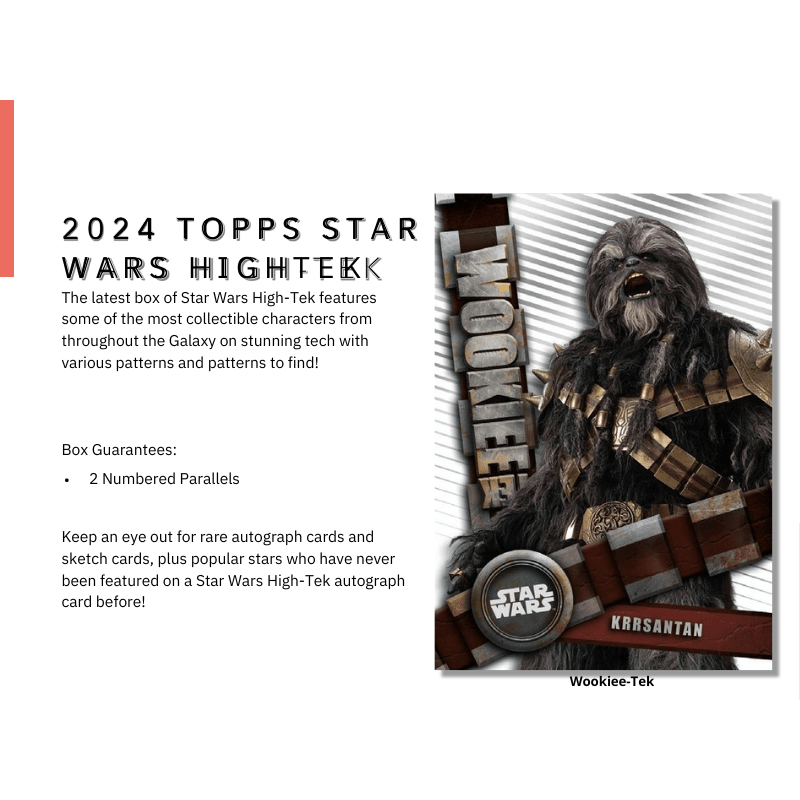 2024 Topps Star Wars Hi - Tek Hobby Box - Columbia Hobby - Sports Card Boxes - Toploaders - Card Savers