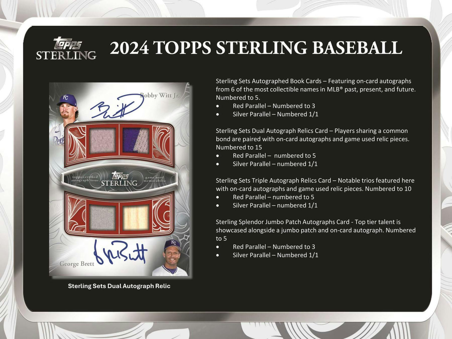 2024 Topps Sterling Baseball Hobby Box - Columbia Hobby - Sports Card Boxes - Toploaders - Card Savers