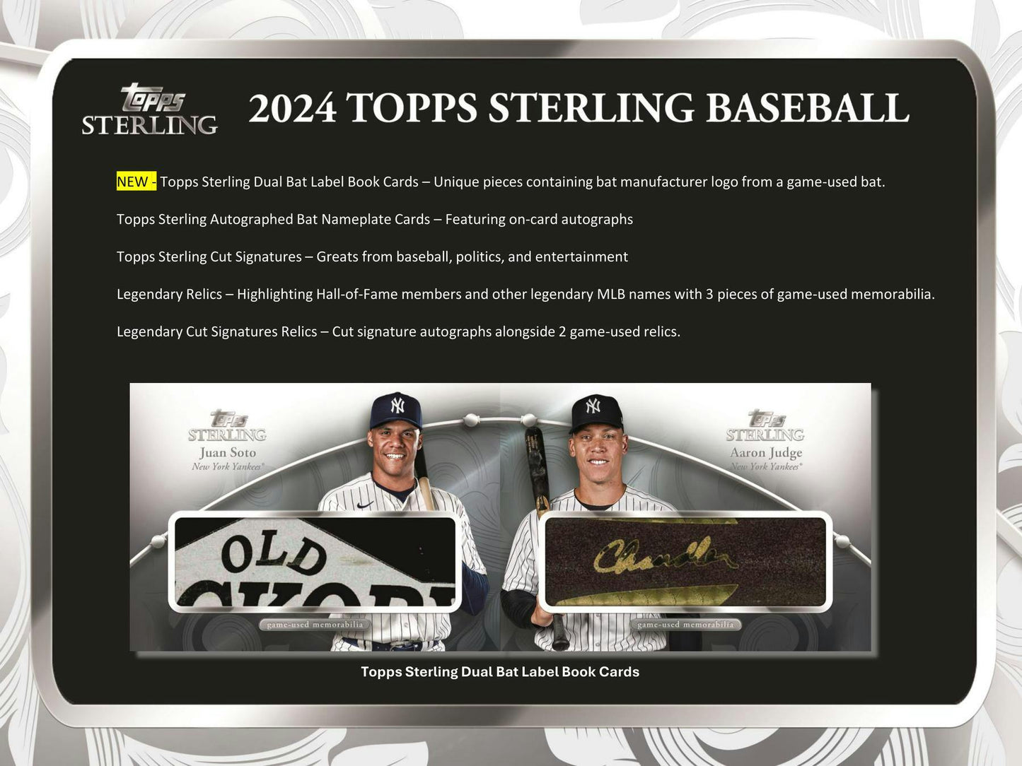 2024 Topps Sterling Baseball Hobby Box - Columbia Hobby - Sports Card Boxes - Toploaders - Card Savers
