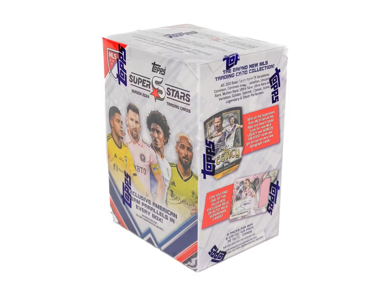 2024 Topps Superstars MLS Major League Soccer 9 - Pack Blaster Box - Columbia Hobby - Sports Card Boxes - Toploaders - Card Savers