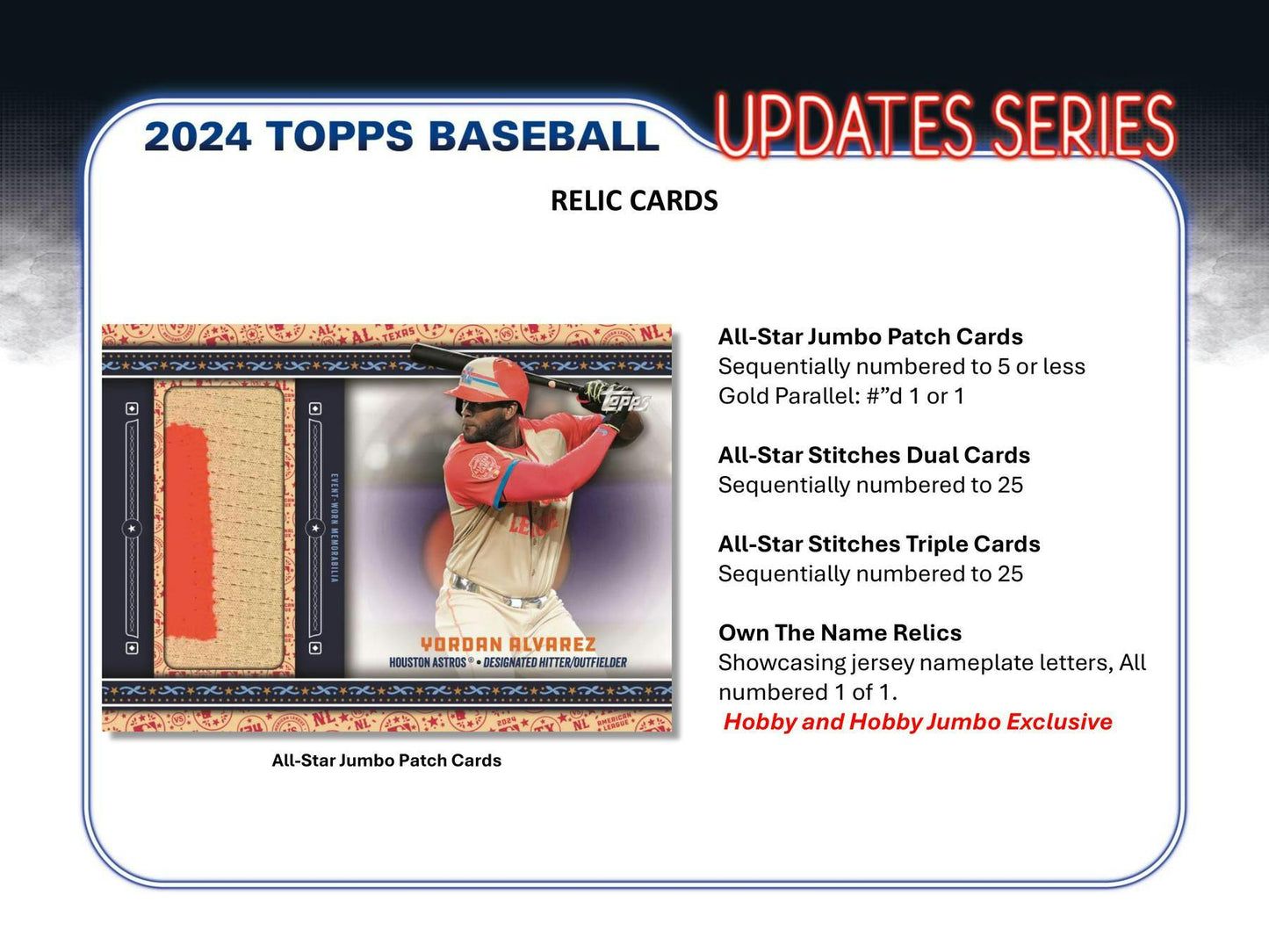 2024 Topps Update Series Baseball Hobby Jumbo Box - Columbia Hobby - Sports Card Boxes - Toploaders - Card Savers