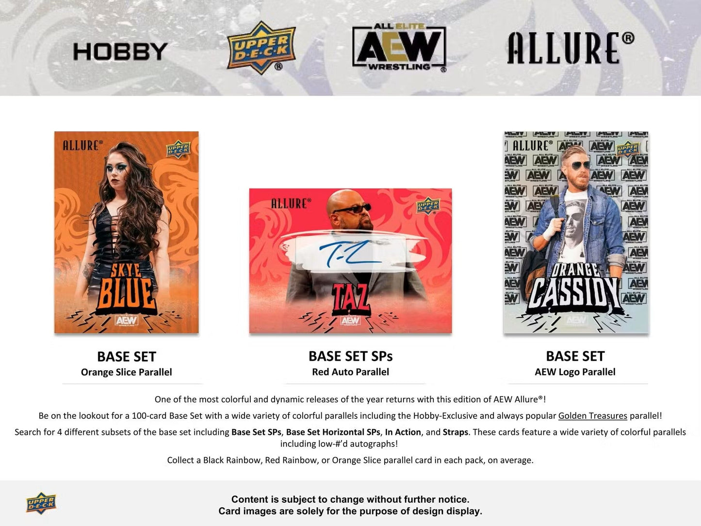 2024 Upper Deck AEW Allure Wrestling Hobby Box | Columbia Sports Cards - Columbia Hobby - Sports Card Boxes - Toploaders - Card Savers