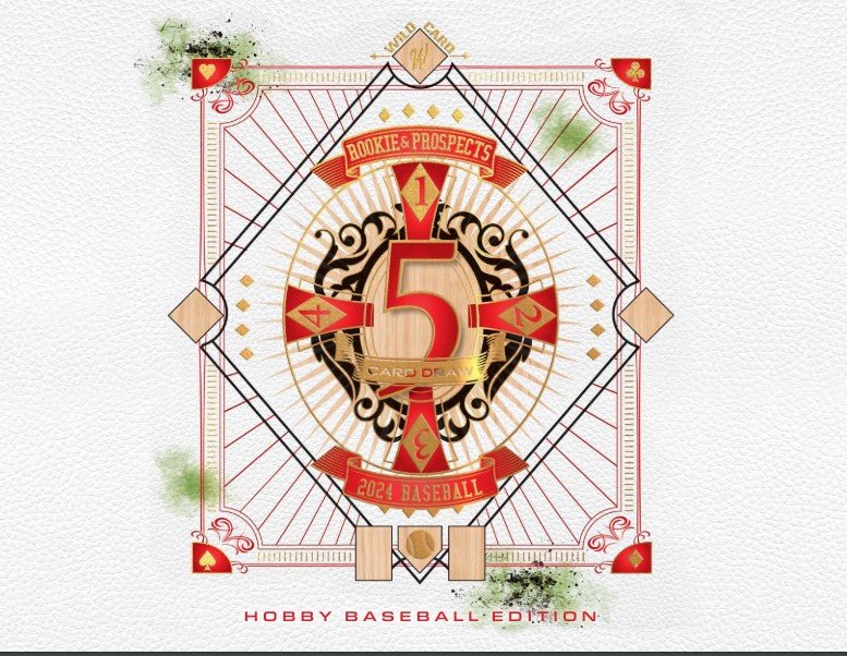 2024 Wild Card Five Card Draw Baseball Hobby Box - Columbia Hobby - Sports Card Boxes - Toploaders - Card Savers