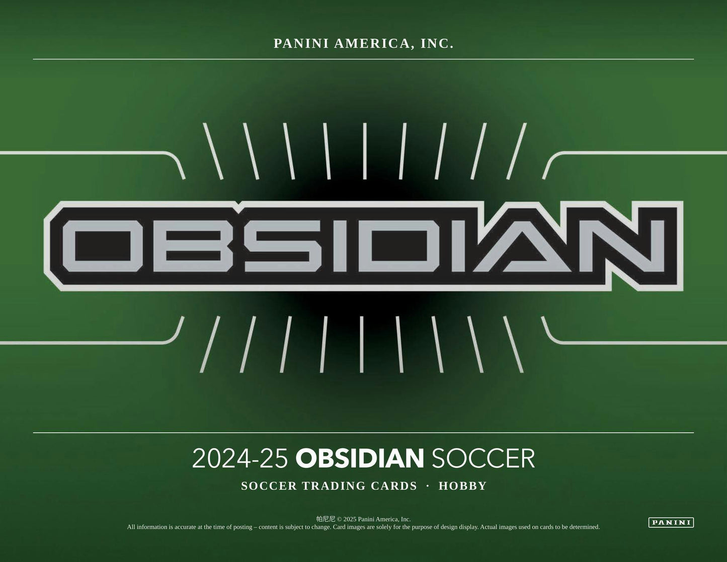 2024‑25 Panini Obsidian Soccer Hobby Box - Columbia Hobby - Sports Card Boxes - Toploaders - Card Savers