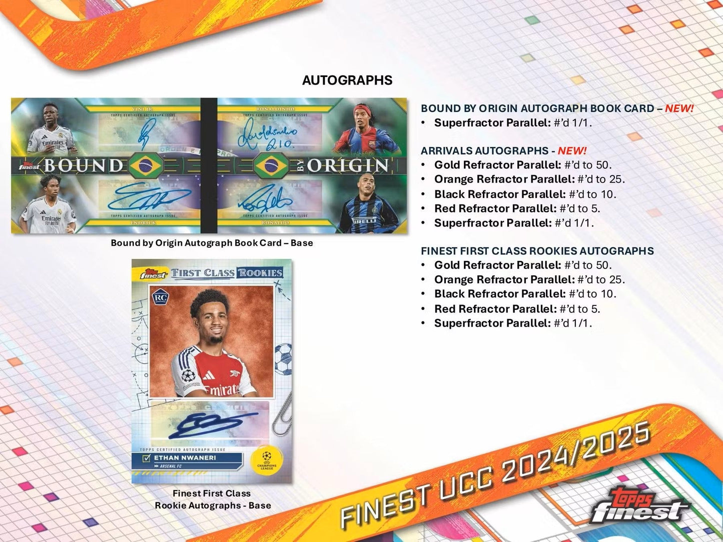 2024/25 Topps UEFA Club Competitions Finest Soccer Hobby Box - Columbia Hobby - Sports Card Boxes - Toploaders - Card Savers