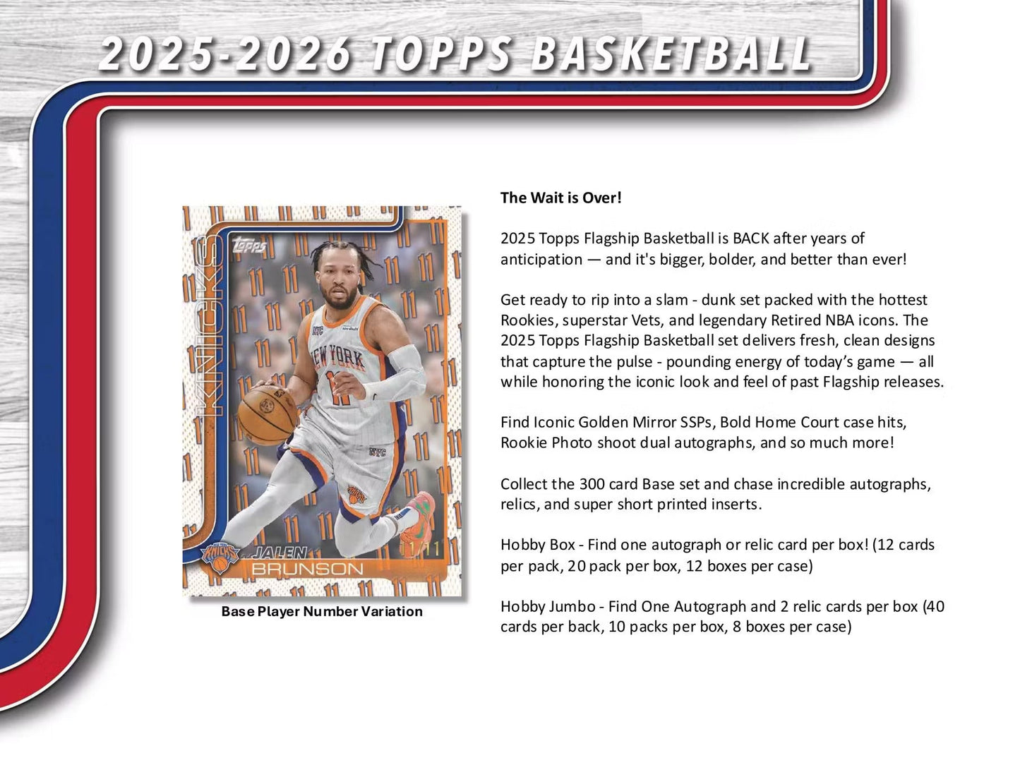 2025 - 26 Topps Basketball Hobby Jumbo Box (Presell) - Columbia Hobby - Sports Card Boxes - Toploaders - Card Savers