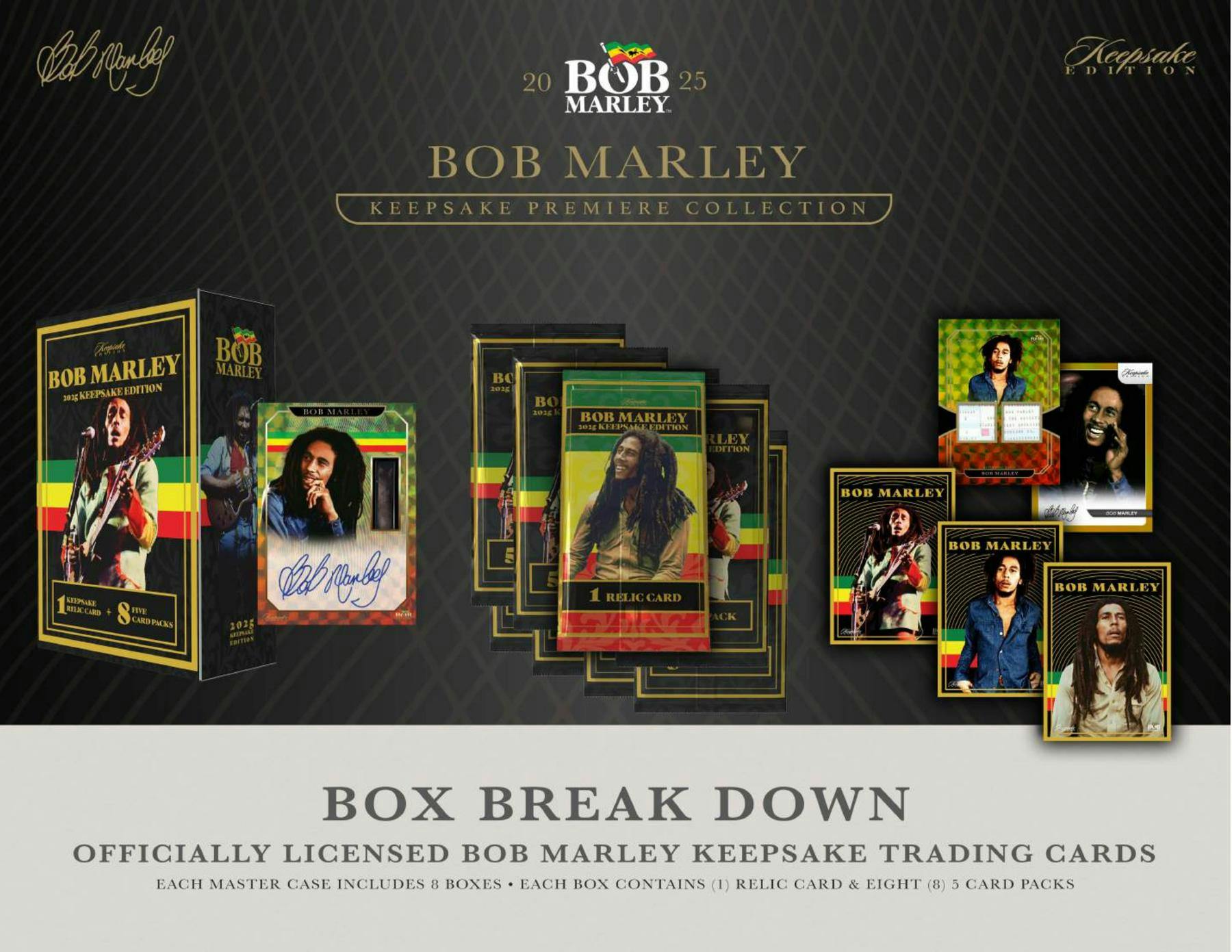 2025 Keepsake Bob Marley Collection Hobby Box | Columbia Sports Cards - Columbia Hobby - Sports Card Boxes - Toploaders - Card Savers