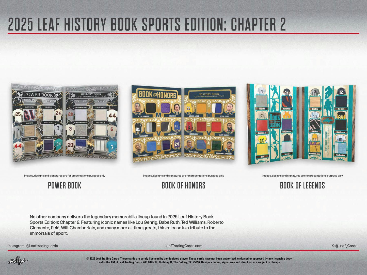 2025 Leaf History Book Sports Edition: Chapter 2 Hobby Box | Columbia Sports Cards - Columbia Hobby - Sports Card Boxes - Toploaders - Card Savers