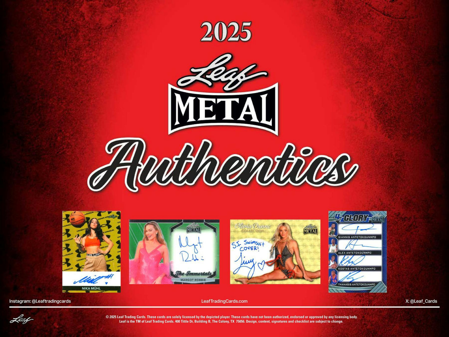 2025 Leaf Metal Authentics Hobby Box | Columbia Sports Cards - Columbia Hobby - Sports Card Boxes - Toploaders - Card Savers