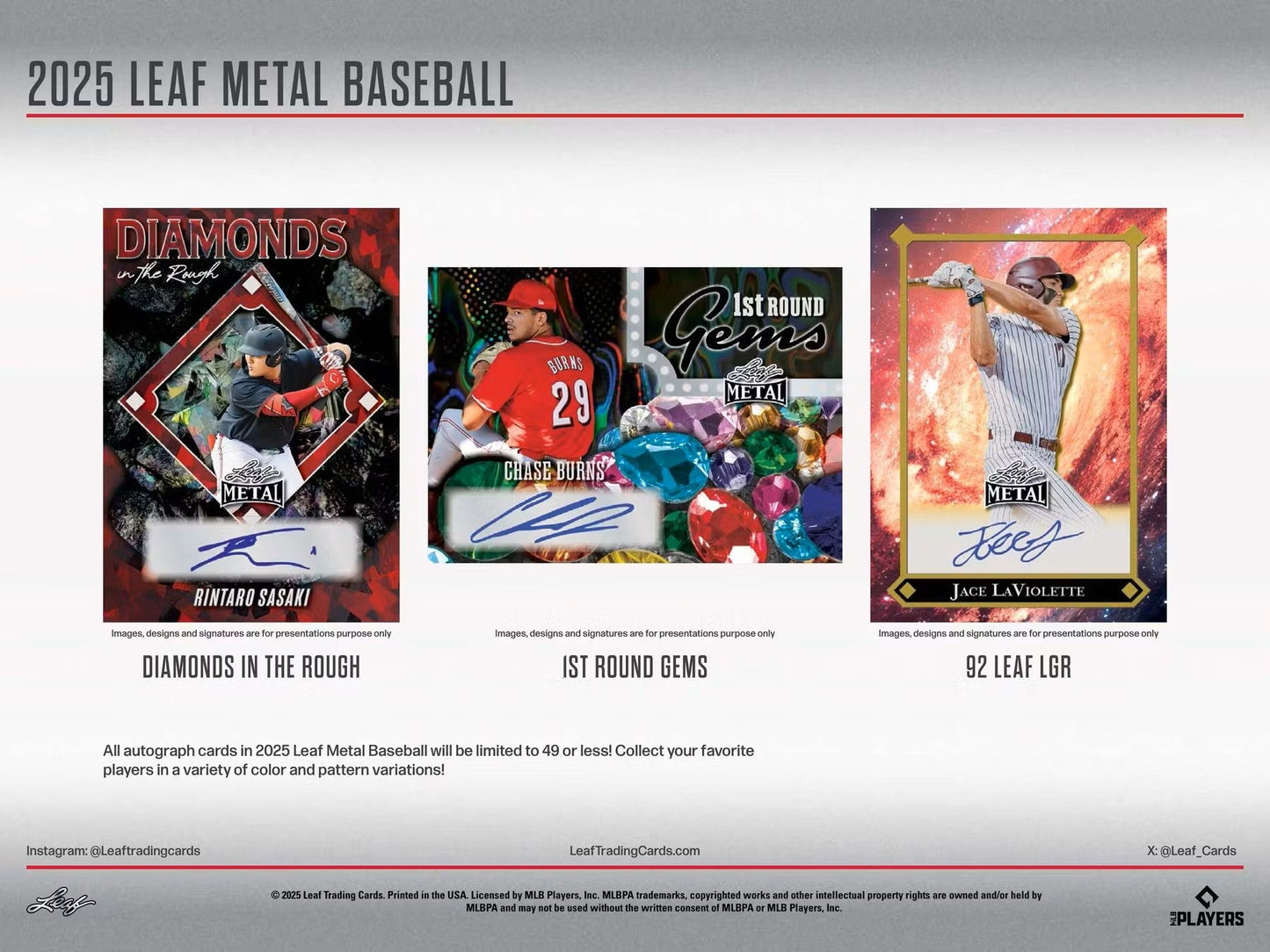 2025 Leaf Metal Baseball Hobby Box | Columbia Sports Cards - Columbia Hobby - Sports Card Boxes - Toploaders - Card Savers
