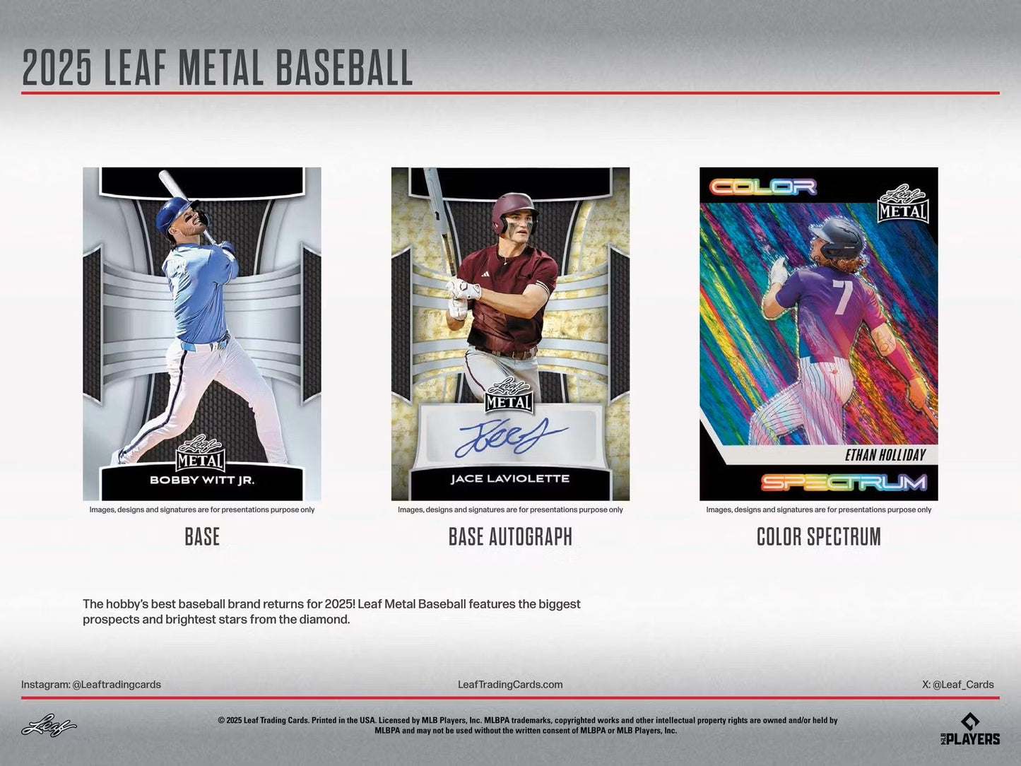 2025 Leaf Metal Baseball Hobby Box | Columbia Sports Cards - Columbia Hobby - Sports Card Boxes - Toploaders - Card Savers