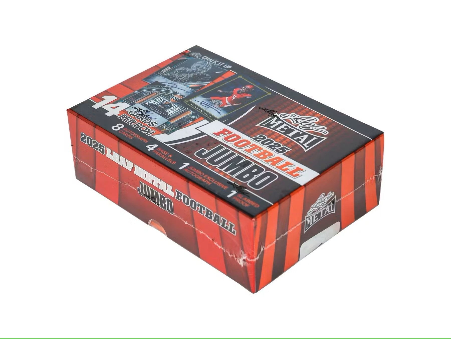 2025 Leaf Metal Football Hobby Jumbo Box - Columbia Hobby - Sports Card Boxes - Toploaders - Card Savers