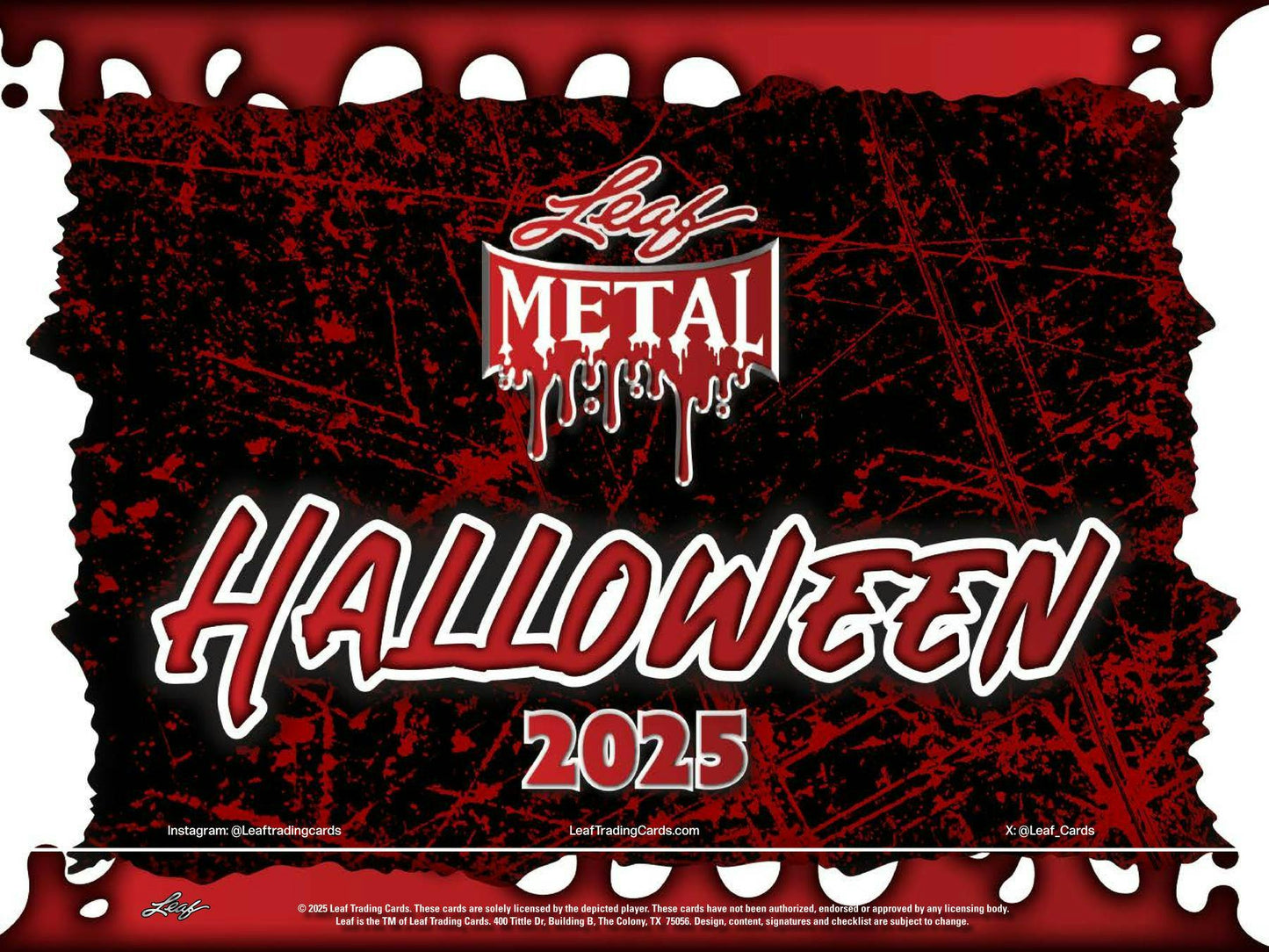 2025 Leaf Metal Halloween Hobby Box | Columbia Sports Cards - Columbia Hobby - Sports Card Boxes - Toploaders - Card Savers