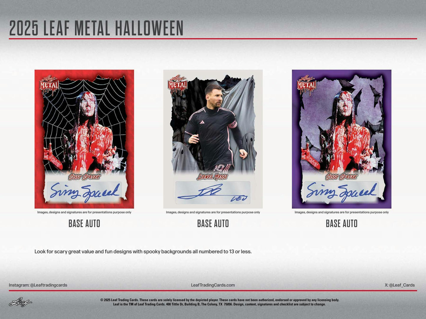2025 Leaf Metal Halloween Hobby Box | Columbia Sports Cards - Columbia Hobby - Sports Card Boxes - Toploaders - Card Savers