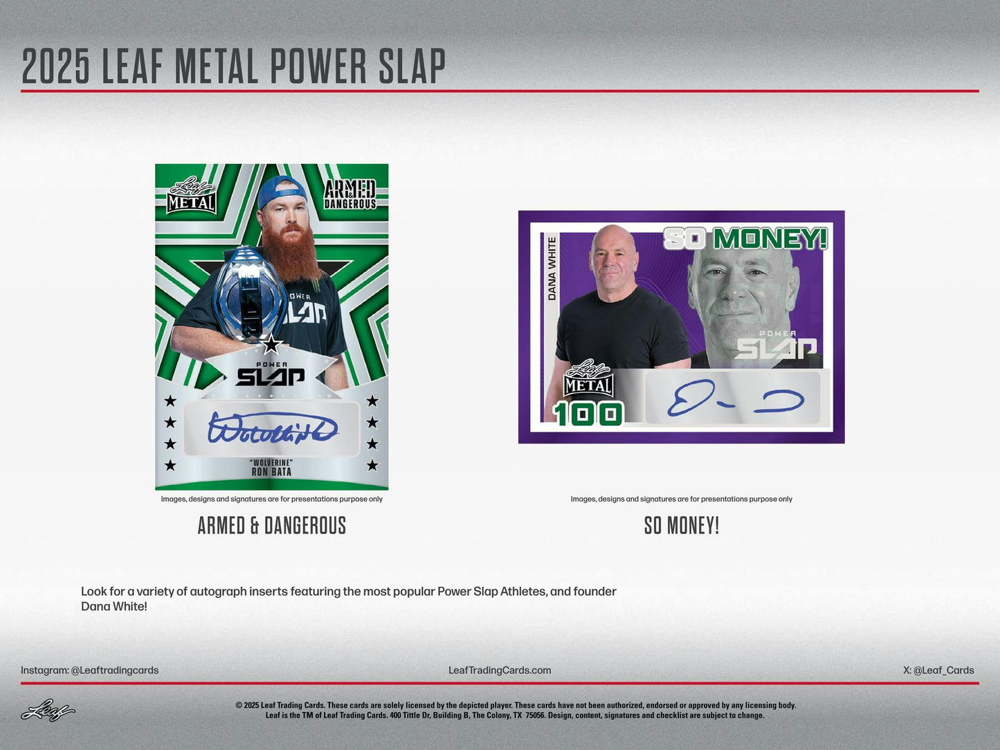 2025 Leaf Metal Power Slap Hobby Box | Columbia Sports Cards - Columbia Hobby - Sports Card Boxes - Toploaders - Card Savers