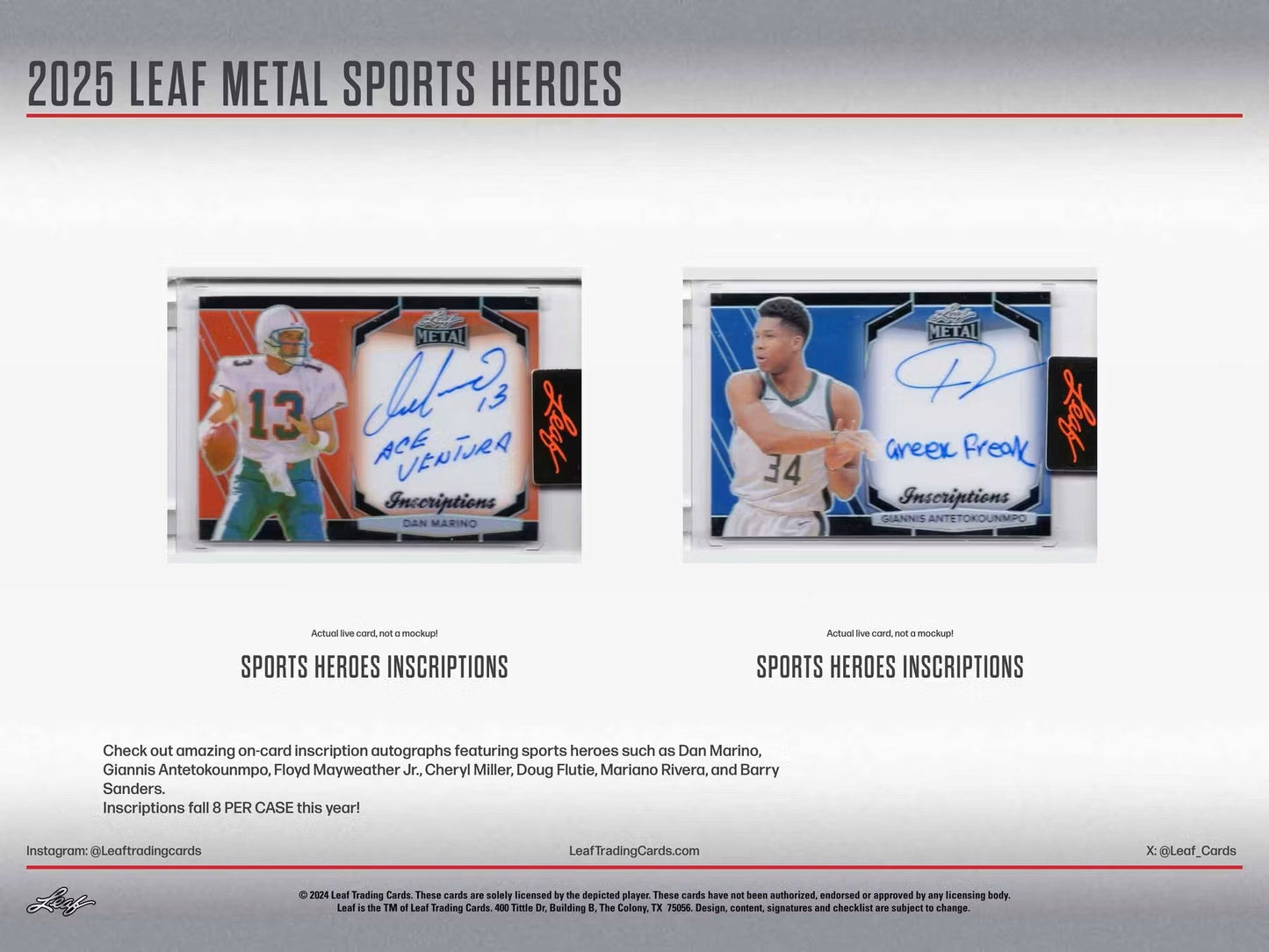 2025 Leaf Metal Sports Heroes Hobby Box - Columbia Hobby - Sports Card Boxes - Toploaders - Card Savers