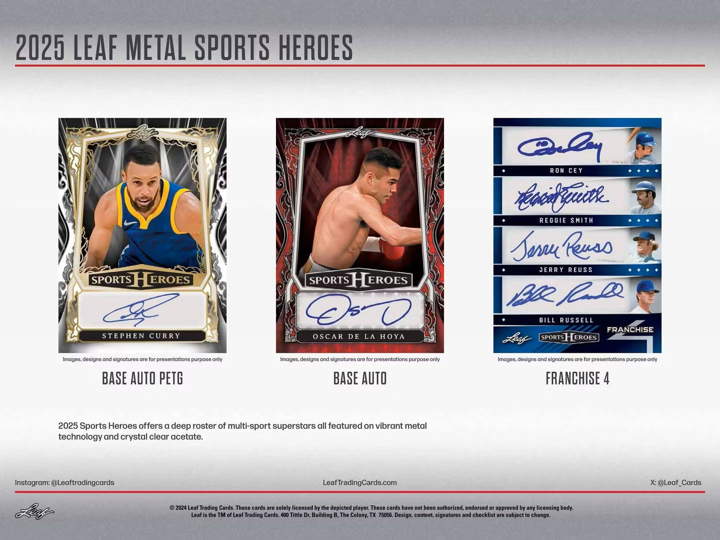 2025 Leaf Metal Sports Heroes Hobby Box - Columbia Hobby - Sports Card Boxes - Toploaders - Card Savers