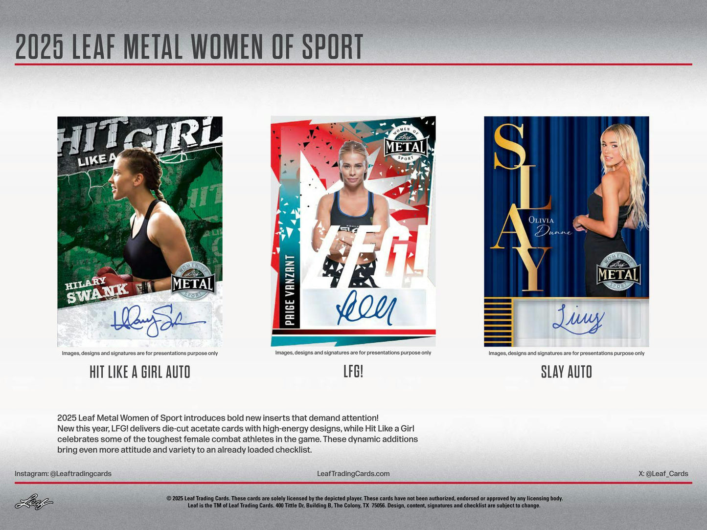 2025 Leaf Metal Women of Sport Hobby Box | Columbia Sports Cards - Columbia Hobby - Sports Card Boxes - Toploaders - Card Savers