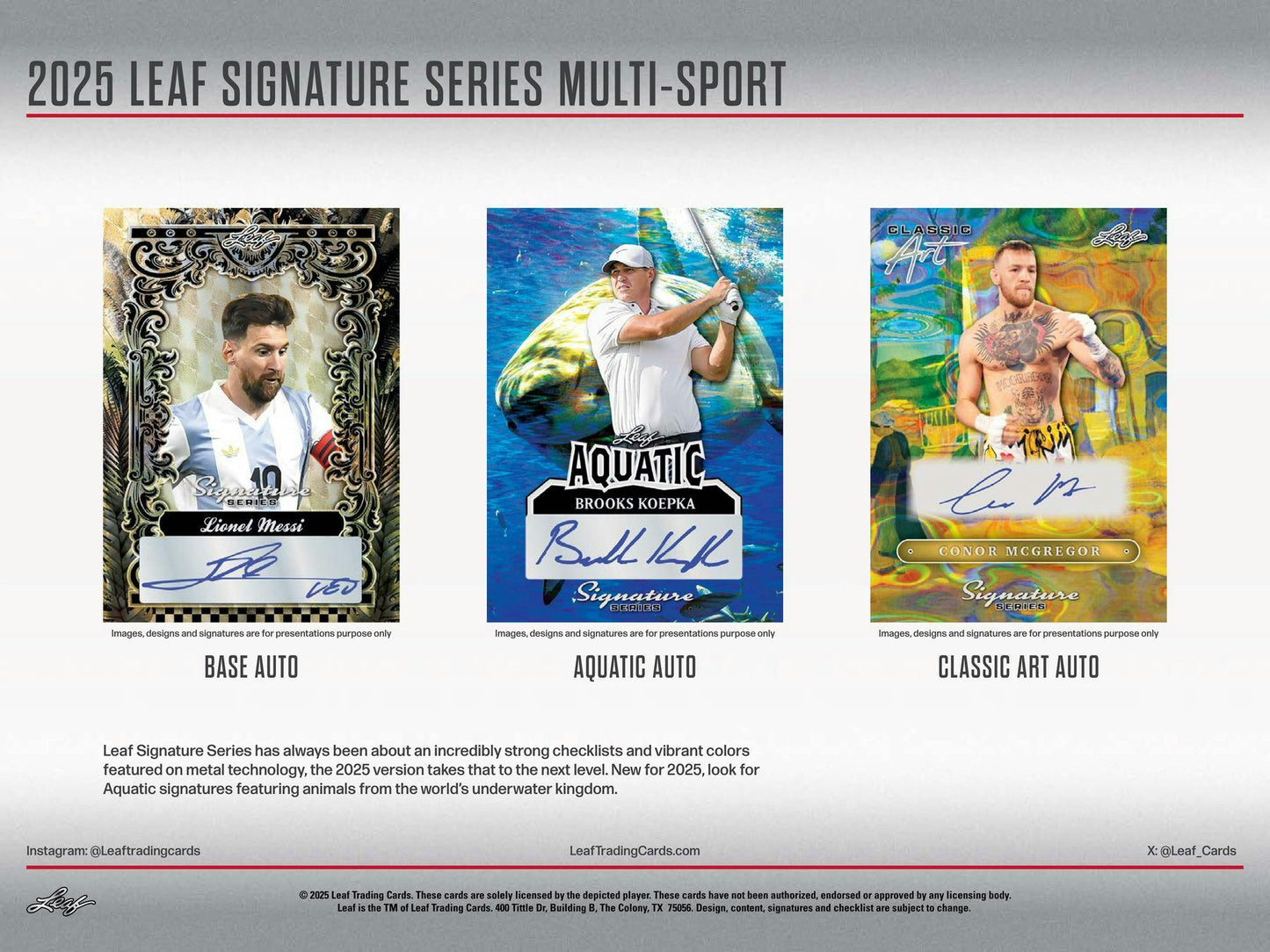 2025 Leaf Signature Series Multi - Sports Hobby - Columbia Hobby - Sports Card Boxes - Toploaders - Card Savers