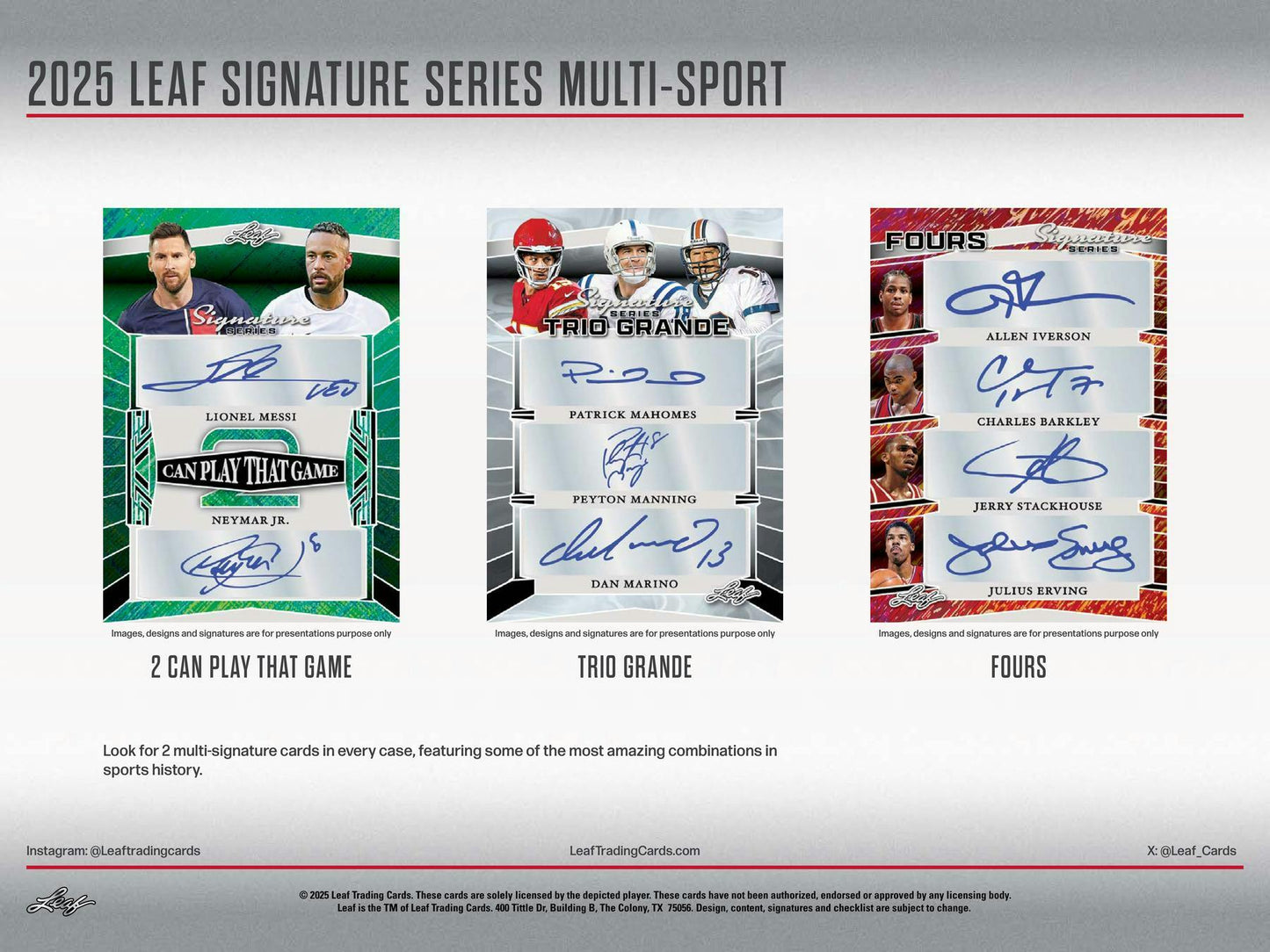 2025 Leaf Signature Series Multi - Sports Hobby - Columbia Hobby - Sports Card Boxes - Toploaders - Card Savers