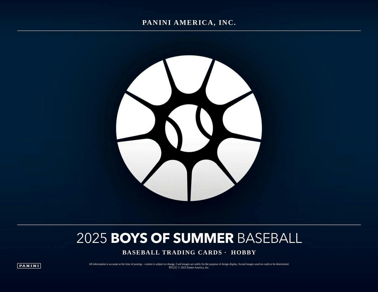 2025 Panini Boys of Summer Baseball Hobby Box | Columbia Sports Cards - Columbia Hobby - Sports Card Boxes - Toploaders - Card Savers