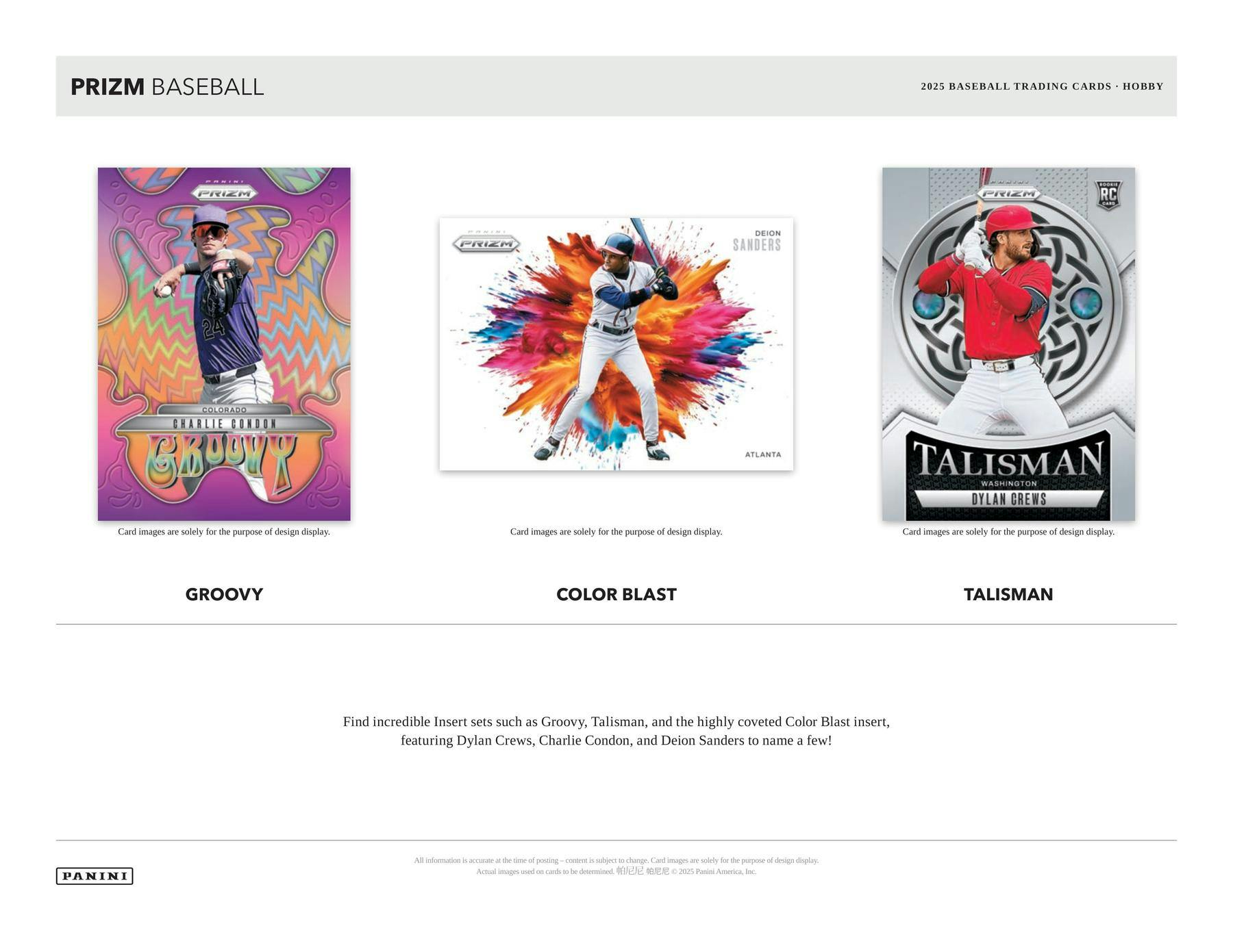 2025 Panini Prizm Baseball Hobby Box | Columbia Sports Cards - Columbia Hobby - Sports Card Boxes - Toploaders - Card Savers