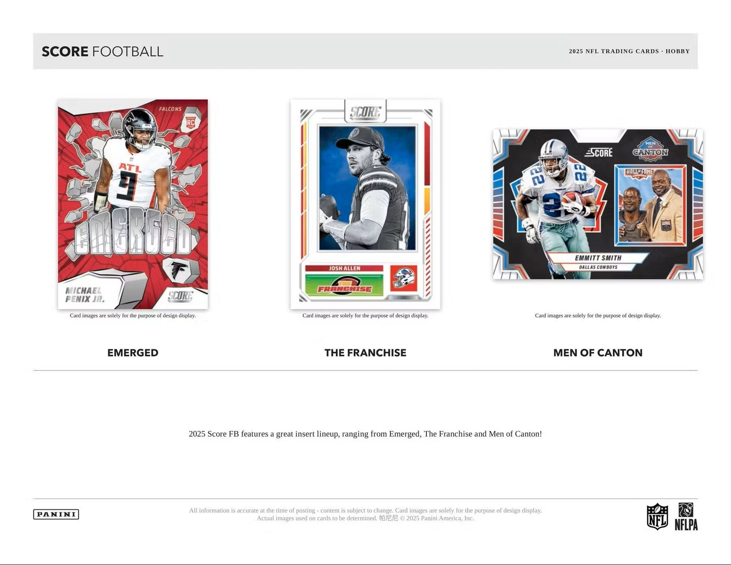 2025 Panini Score Football Hobby Box - Columbia Hobby - Sports Card Boxes - Toploaders - Card Savers
