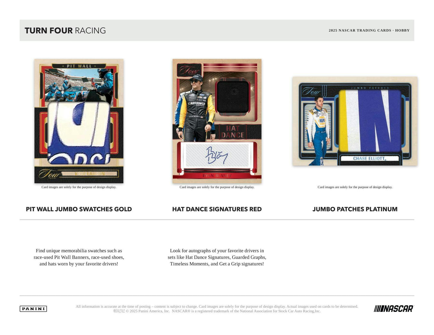 2025 Panini Turn Four Racing Hobby Box | Columbia Sports Cards - Columbia Hobby - Sports Card Boxes - Toploaders - Card Savers