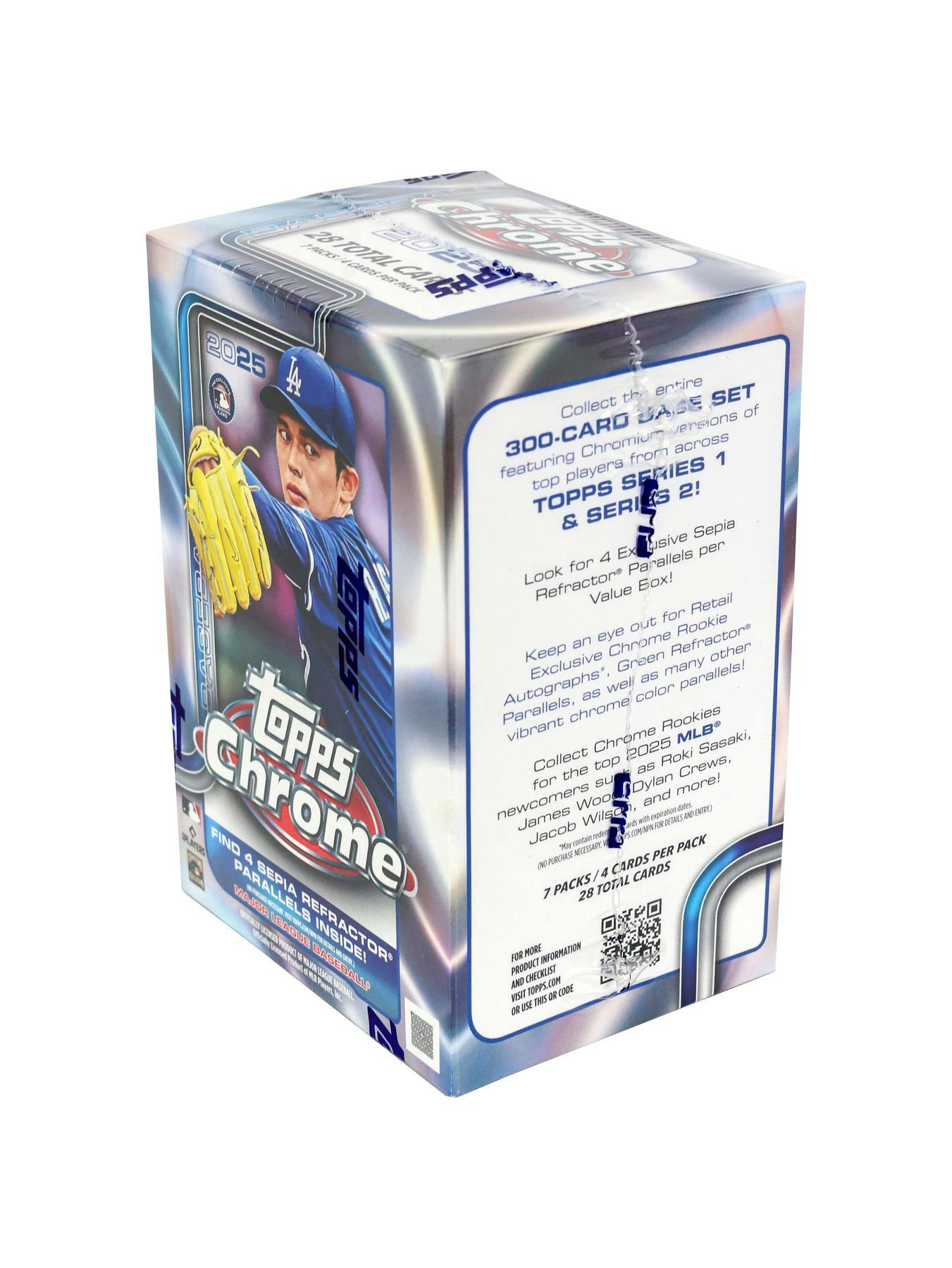 2025 Topps Chrome Baseball 7 - Pack Blaster Box - Columbia Hobby - Sports Card Boxes - Toploaders - Card Savers