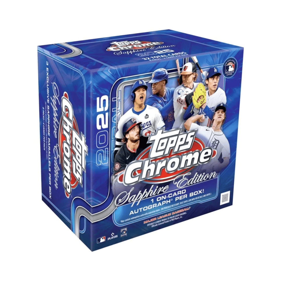 2025 Topps Chrome Baseball Sapphire Edition Box | Columbia Sports Cards - Columbia Hobby - Sports Card Boxes - Toploaders - Card Savers