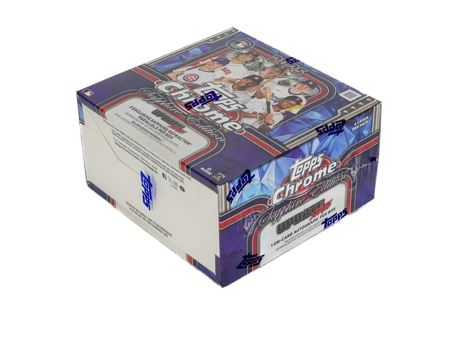 2025 Topps Chrome Update Series Baseball Sapphire Edition Box - Columbia Hobby - Sports Card Boxes - Toploaders - Card Savers