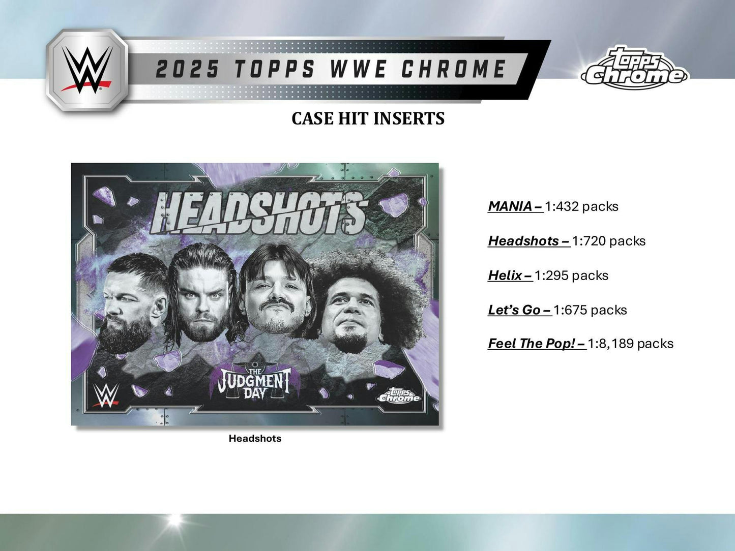 2025 Topps Chrome WWE Wrestling Hobby Box - Columbia Hobby - Sports Card Boxes - Toploaders - Card Savers