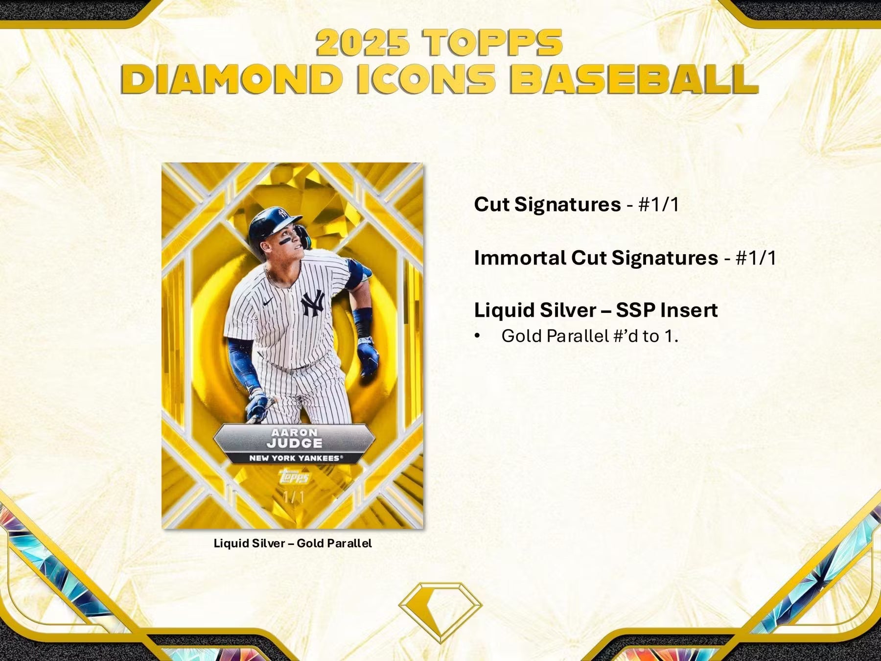 2025 Topps Diamond Icons Baseball Hobby Box - Columbia Hobby - Sports Card Boxes - Toploaders - Card Savers