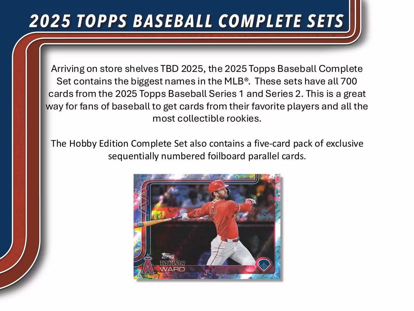 2025 Topps Factory Set Baseball Hobby - Columbia Hobby - Sports Card Boxes - Toploaders - Card Savers