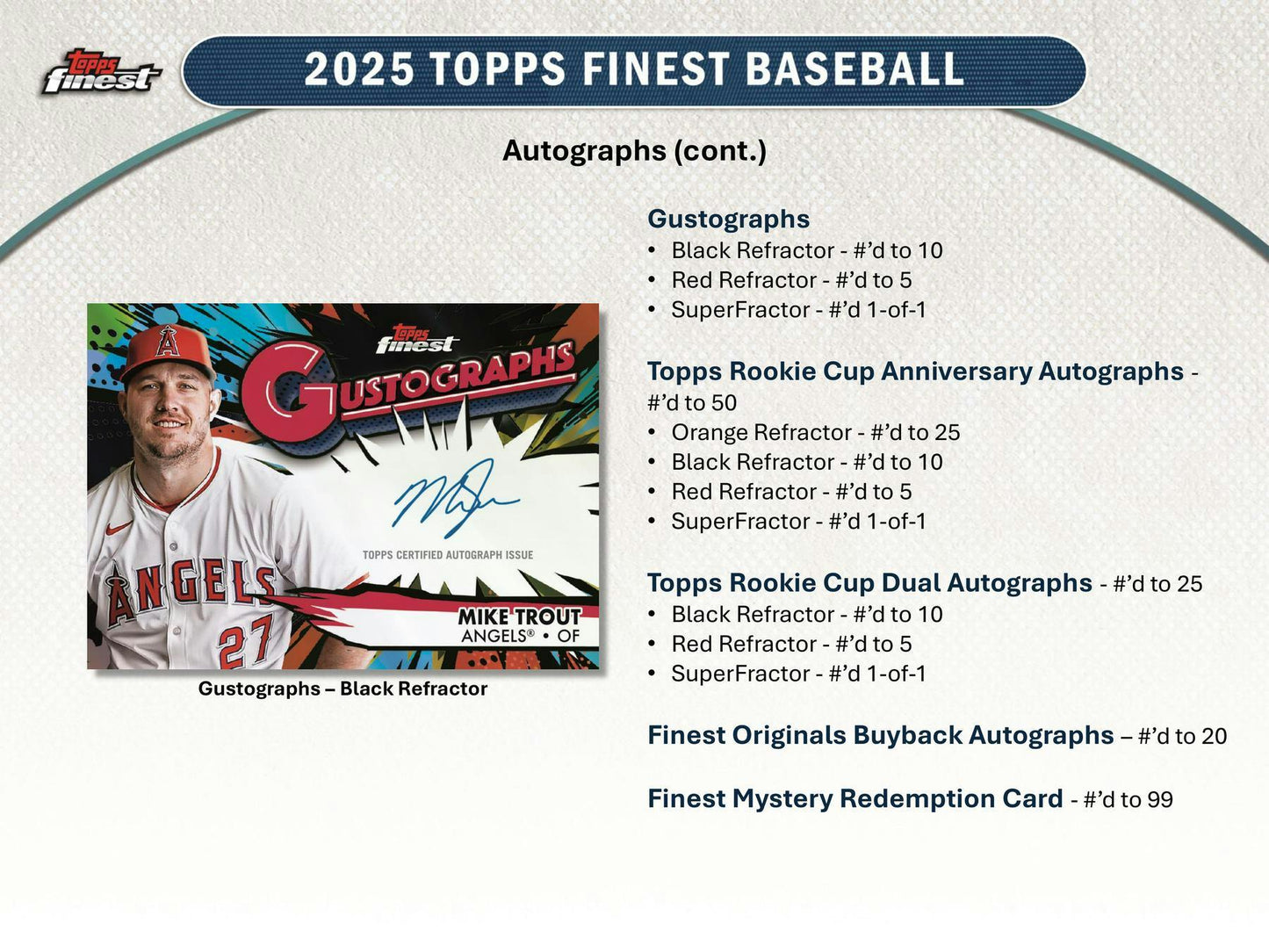 2025 Topps Finest Baseball Hobby Box | Columbia Sports Cards - Columbia Hobby - Sports Card Boxes - Toploaders - Card Savers