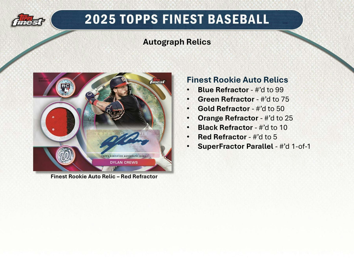 2025 Topps Finest Baseball Hobby Box | Columbia Sports Cards - Columbia Hobby - Sports Card Boxes - Toploaders - Card Savers