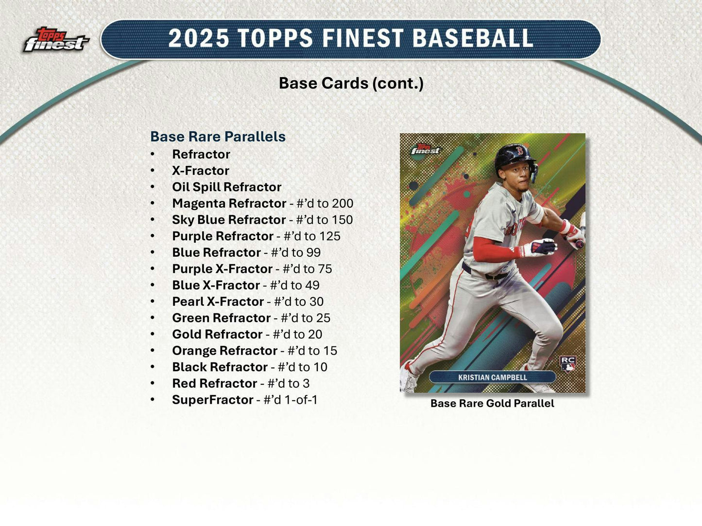 2025 Topps Finest Baseball Hobby Box | Columbia Sports Cards - Columbia Hobby - Sports Card Boxes - Toploaders - Card Savers
