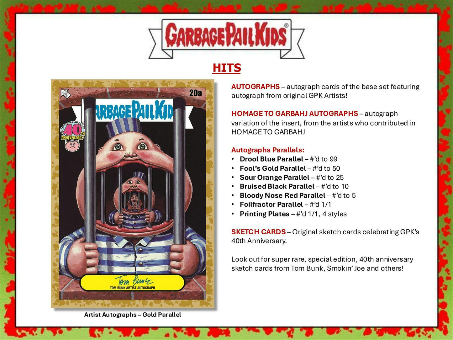 2025 Topps Garbage Pail Kids Worst of GPK 40th Anniversary Edition Hobby Box – Columbia Sports Cards & More - Columbia Hobby - Sports Card Boxes - Toploaders - Card Savers