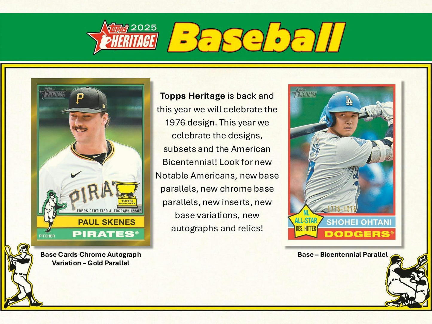 2025 Topps Heritage Baseball 8 - Pack Blaster Box - Columbia Hobby - Sports Card Boxes - Toploaders - Card Savers