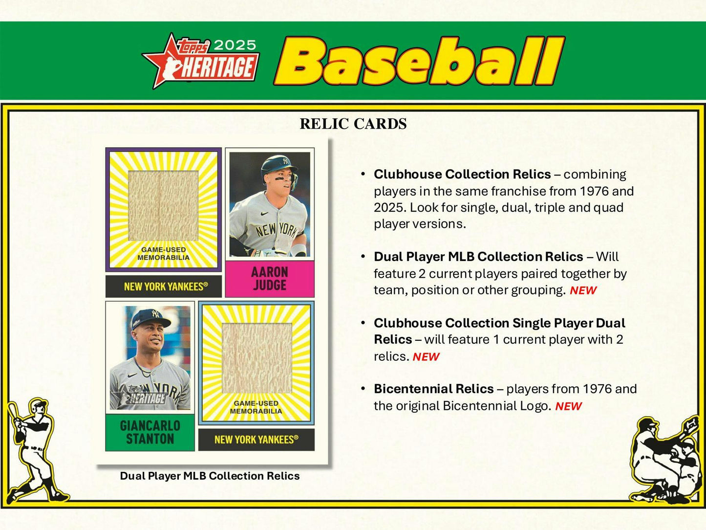 2025 Topps Heritage Baseball 8 - Pack Blaster Box - Columbia Hobby - Sports Card Boxes - Toploaders - Card Savers