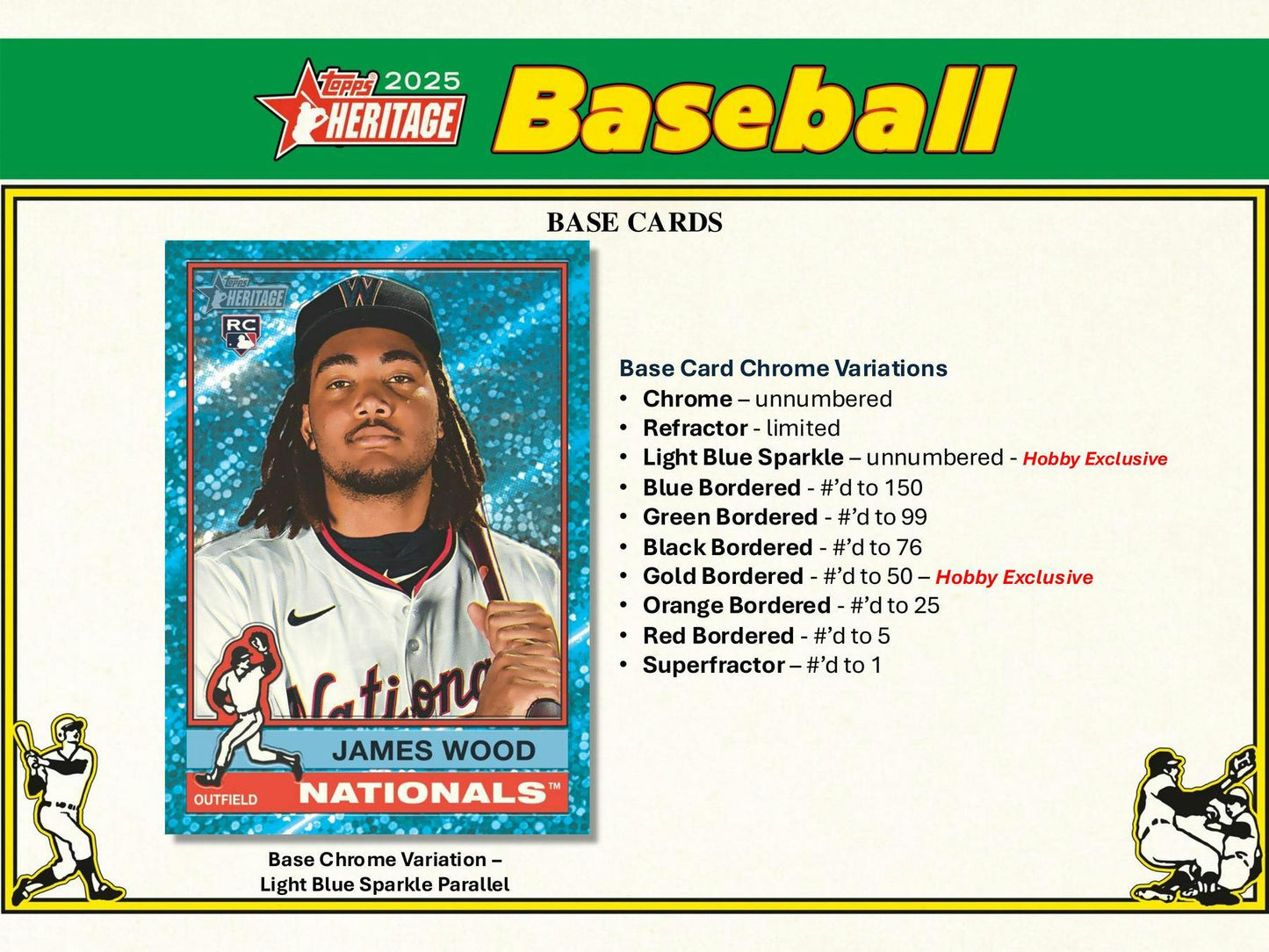 2025 Topps Heritage Baseball Hobby Box - Columbia Hobby - Sports Card Boxes - Toploaders - Card Savers