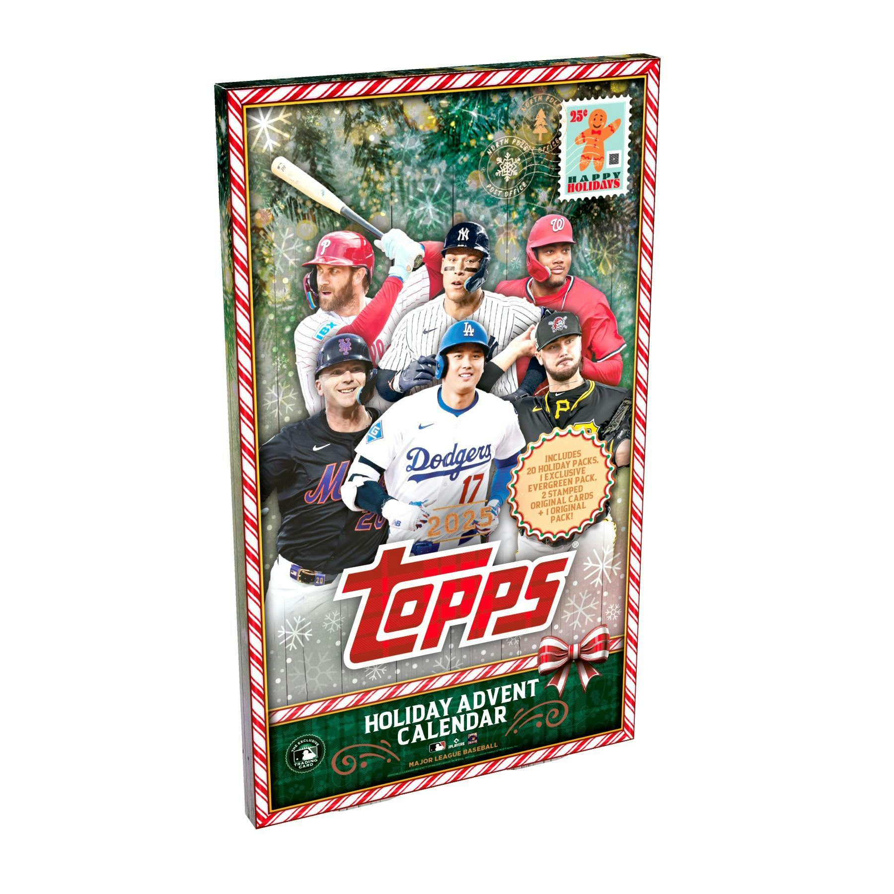 2025 Topps Holiday Baseball Advent Calendar Box | Columbia Sports Cards - Columbia Hobby - Sports Card Boxes - Toploaders - Card Savers