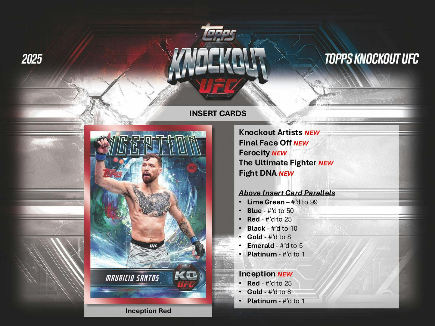 2025 Topps Knockout UFC Hobby Box | Columbia Sports Cards - Columbia Hobby - Sports Card Boxes - Toploaders - Card Savers