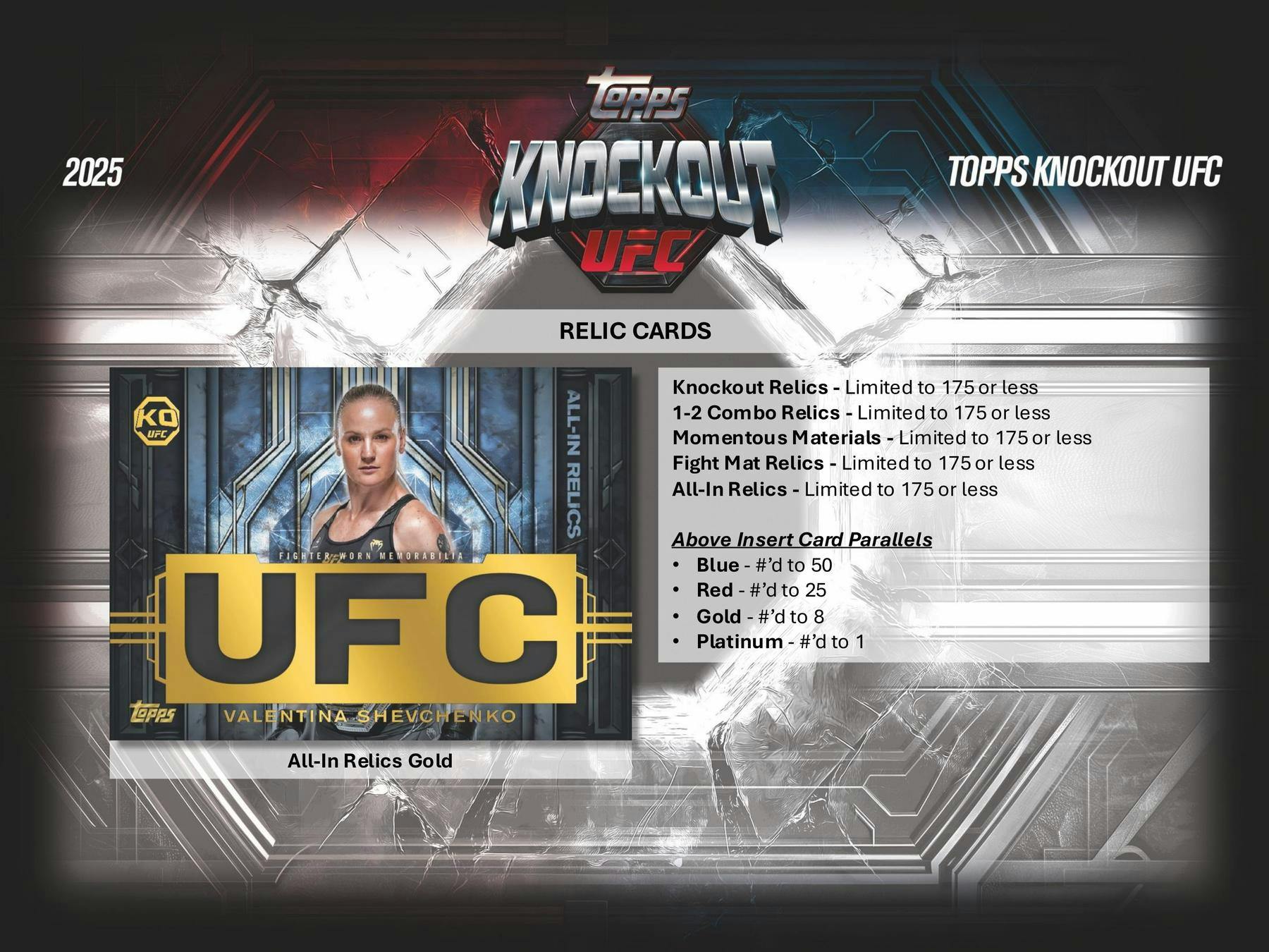 2025 Topps Knockout UFC Hobby Box | Columbia Sports Cards - Columbia Hobby - Sports Card Boxes - Toploaders - Card Savers