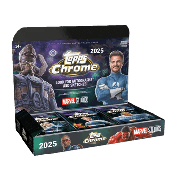 2025 Topps Marvel Studios Chrome Hobby Box | Columbia Sports Cards - Columbia Hobby - Sports Card Boxes - Toploaders - Card Savers