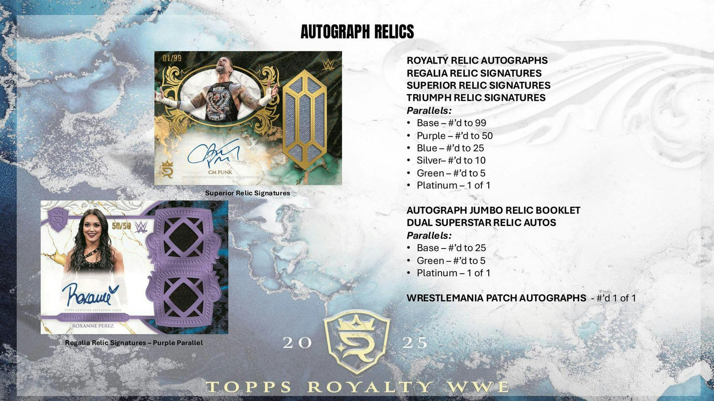 2025 Topps Royalty WWE Wrestling Hobby Box | Columbia Sports Cards - Columbia Hobby - Sports Card Boxes - Toploaders - Card Savers