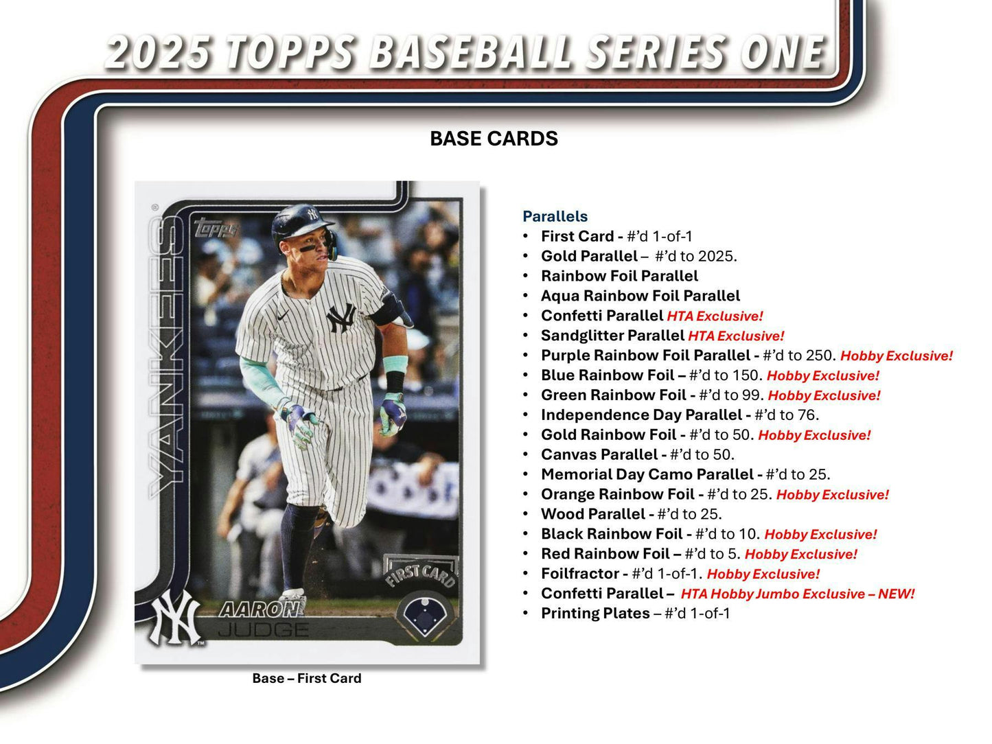 2025 Topps Series 1 Baseball Hobby Box - Columbia Hobby - Sports Card Boxes - Toploaders - Card Savers