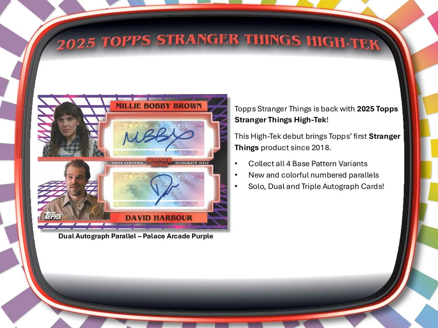 2025 Topps Stranger Things High Tek Hobby Box - Columbia Hobby - Sports Card Boxes - Toploaders - Card Savers