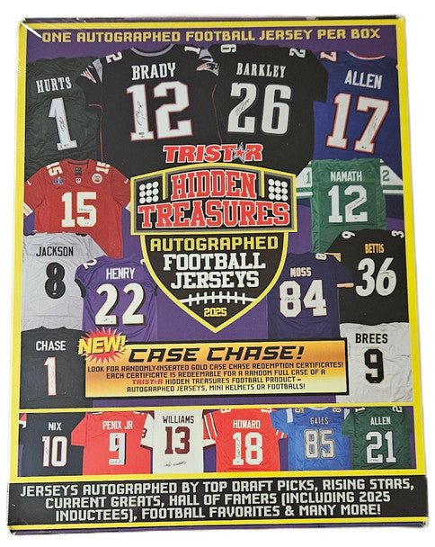 2025 TRISTAR Hidden Treasures Autographed Football Jersey Edition Box | Columbia Sports Cards - Columbia Hobby - Sports Card Boxes - Toploaders - Card Savers