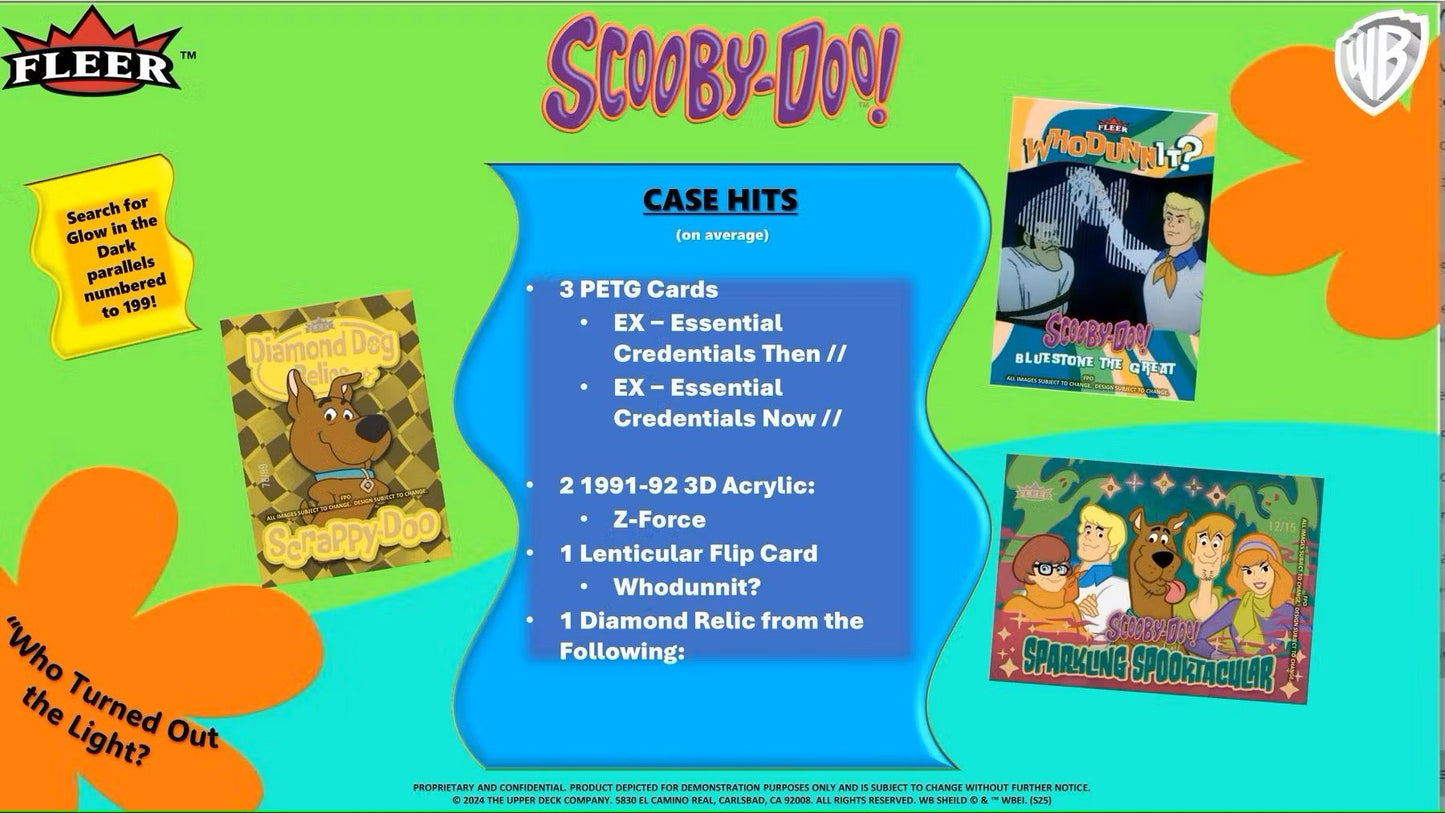 2025 Upper Deck Fleer Scooby Doo! Trading Cards Hobby Box | Columbia Sports Cards - Columbia Hobby - Sports Card Boxes - Toploaders - Card Savers
